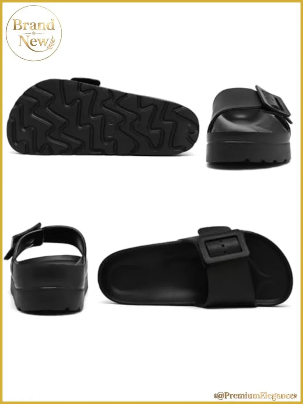 Platform Sandals Arch Support Adjustable Buckle Slide EVA Women